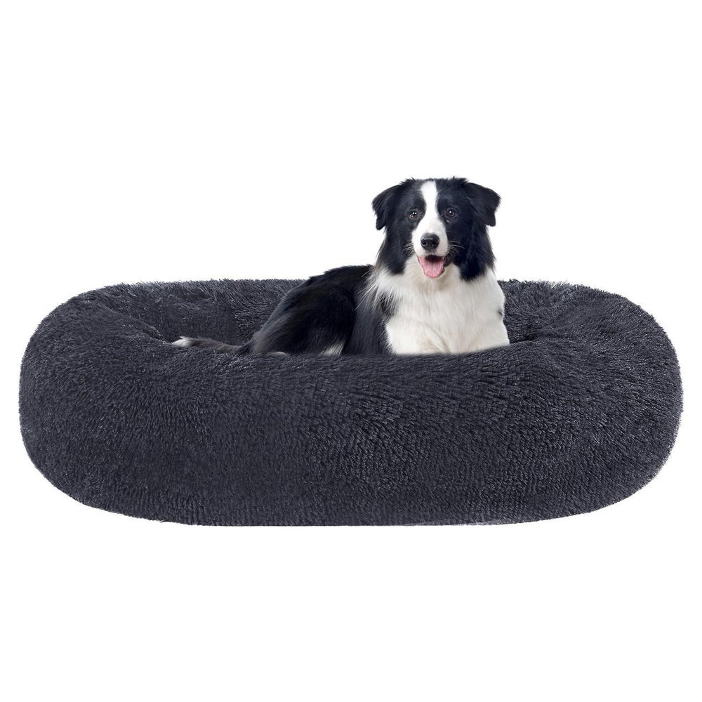 Hundebett orthopädisches rund Donut L 90 x B 90 x H 20 cm Du 1 St