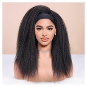 Stirnbandperücke Kinky Straight Yaki Afro Damen 45 cm 1B 46 1 St