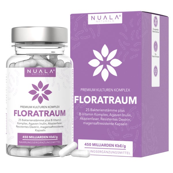 Nuala Naturals® - FLORATRAUM Komplex mit 25 Bakterienstämmen 60 St