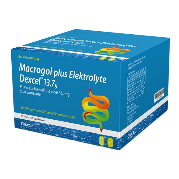 Macrogol plus Elektrolyte Dexcel 13,7 g 50 St