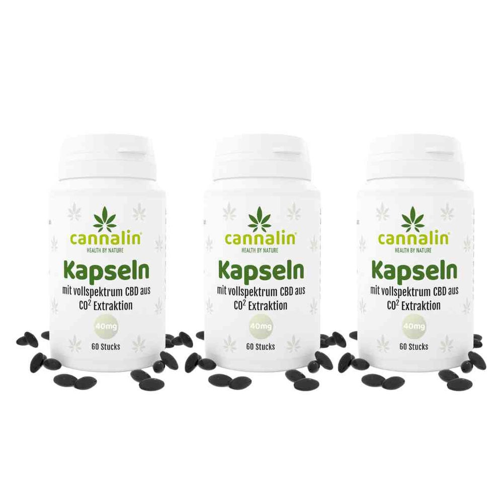 Cannalin - 3x CBD Kapseln 40 mg 180 St