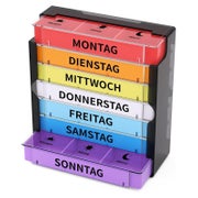 Pillendose 7 Tage 3 Fächer Tablettenbox Medikamentenbox Orga 1 St