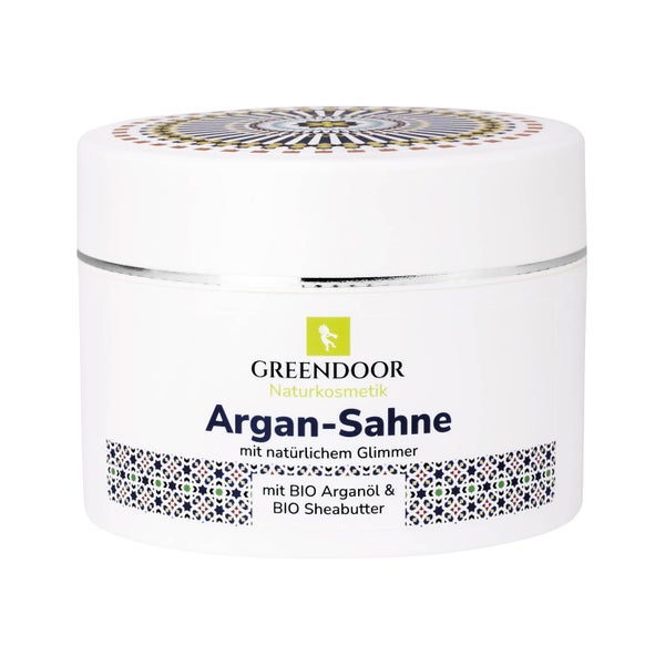 GREENDOOR Argan Sahne mit natürlichem Glimmer 200 ml