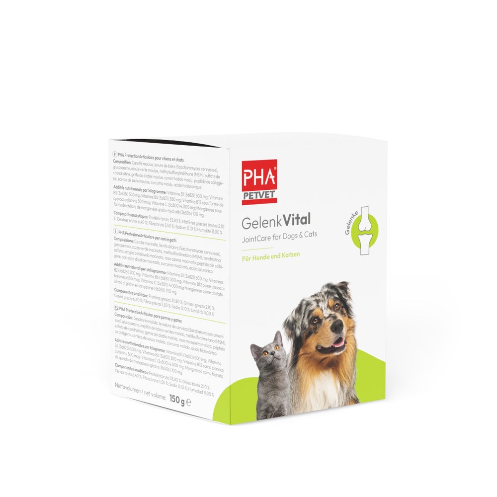 PHA Gelenkvital Erg.futterm.pulver f.Hun 150 g
