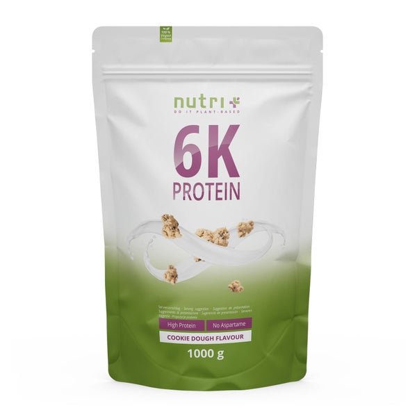 nutri+ 6K Veganes Protein Pulver - Cookie Dough 1000 g