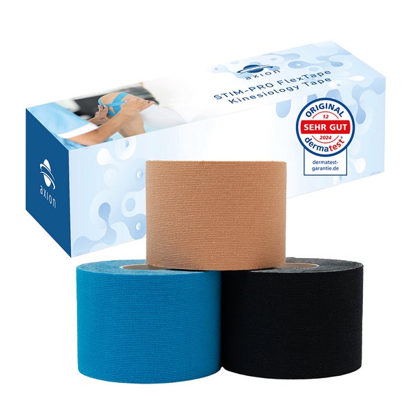 axion® Kinesiologie Tapes - 500 x 5 cm - 3 Farben 3 St