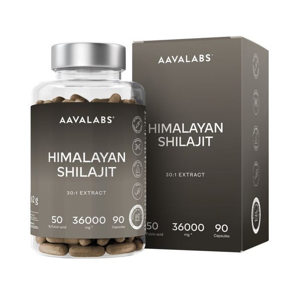 Aavalabs Shilajit Mumijo 50% Fulvinsäure, 120 Kapseln 90 St
