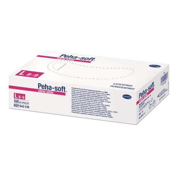 Hartmann Peha-soft nitrile white Einmalhandschuhe puderfrei Gr. M 100 St