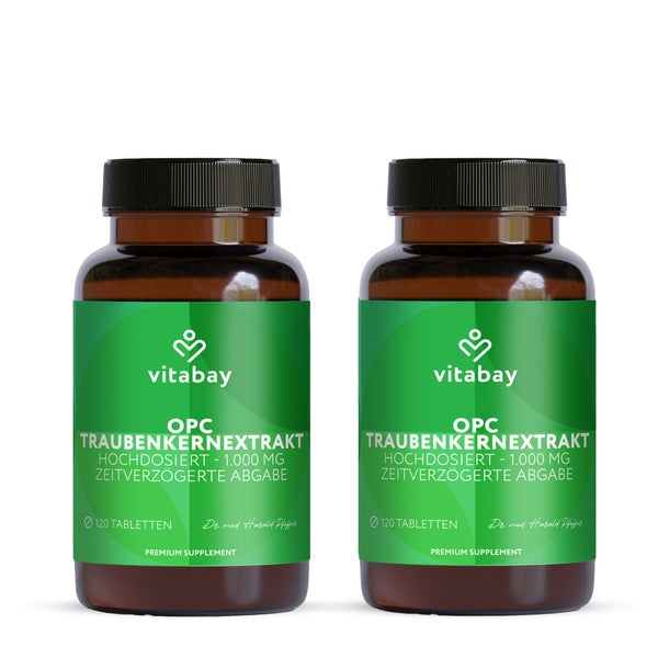 Vitabay OPC Traubenkernextrakt 1000 mg hochdosiert 240 St