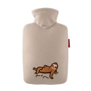 Wärmflasche Klassik 1,8 l mit Fleecebezug feel good beige 1 St