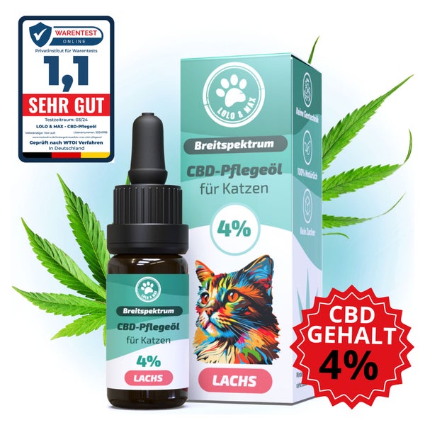 4% CBD Öl Lachs aus Deutschland - Katze - 10ml 10 ml