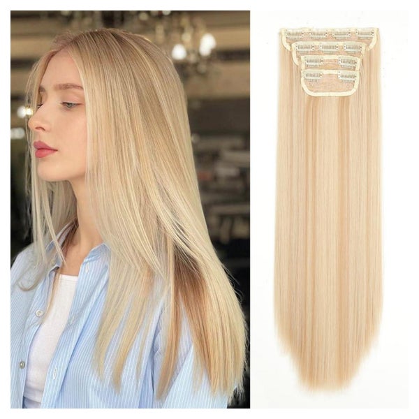 Clip Extensions Glatte Voller Kopf 20 Inch-Straight 613H22# 1 St