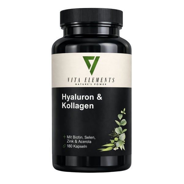 Vita Elements Hyaluron & Kollagen Komplex Kapseln 180 St