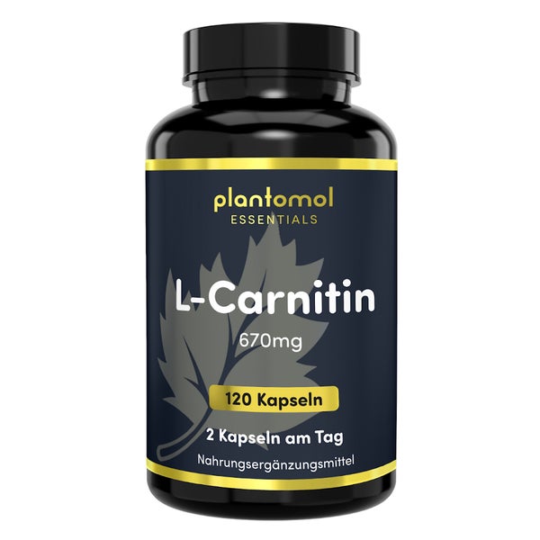 plantomol® - L-Carnitin Kapseln hochdosiert mit 670mg /Tag