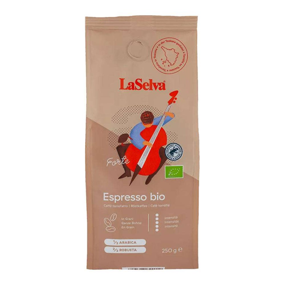 LaSelva Espresso Forte ganze Bohne 30% Arabica, 70% Robusta 1 kg