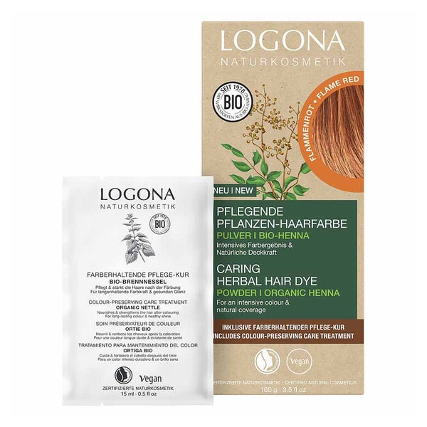Logona Pflanzenhaarfarbe Pulver Flammenrot Bio 100 g