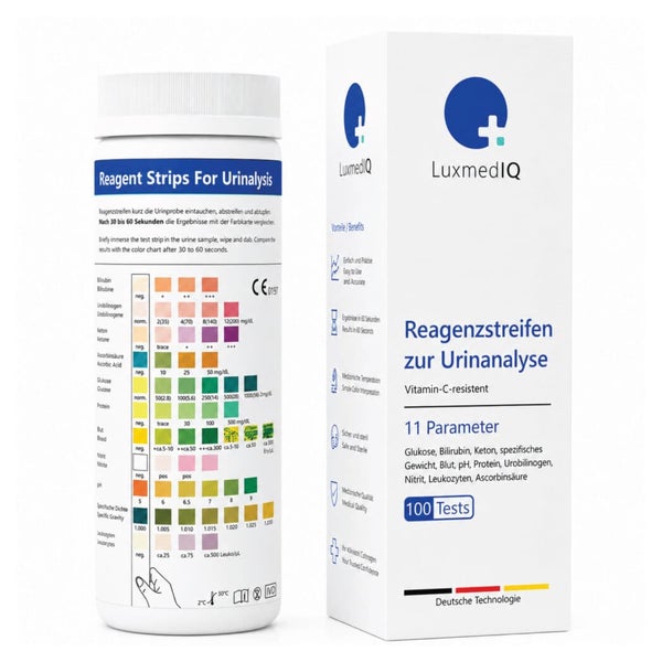 LuxmedIQ Urin Teststreifen für 11 Parameter 100 St