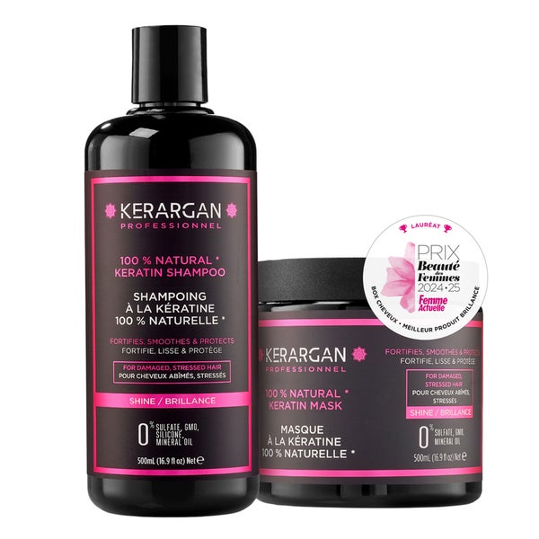 Kerargan - Duo Shampoo & Maske mit Keratin 1000 ml