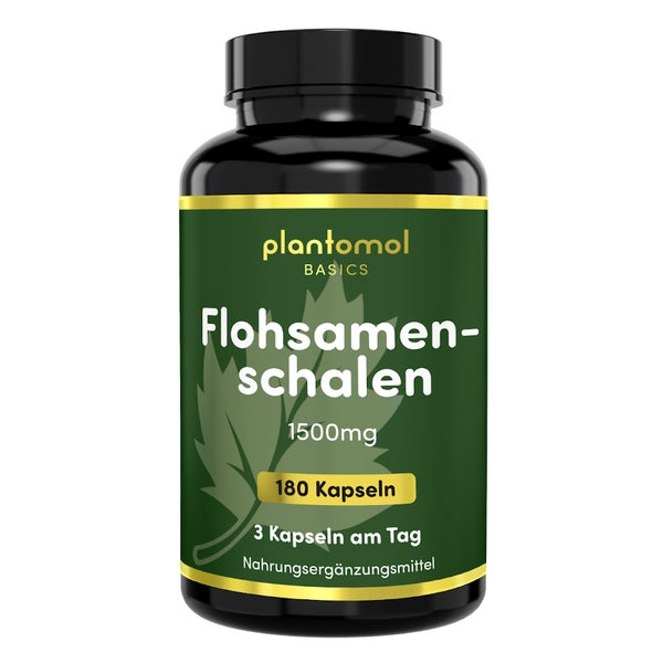 plantomol® - Flohsamenschalen Kapseln - 1500mg pro Tag