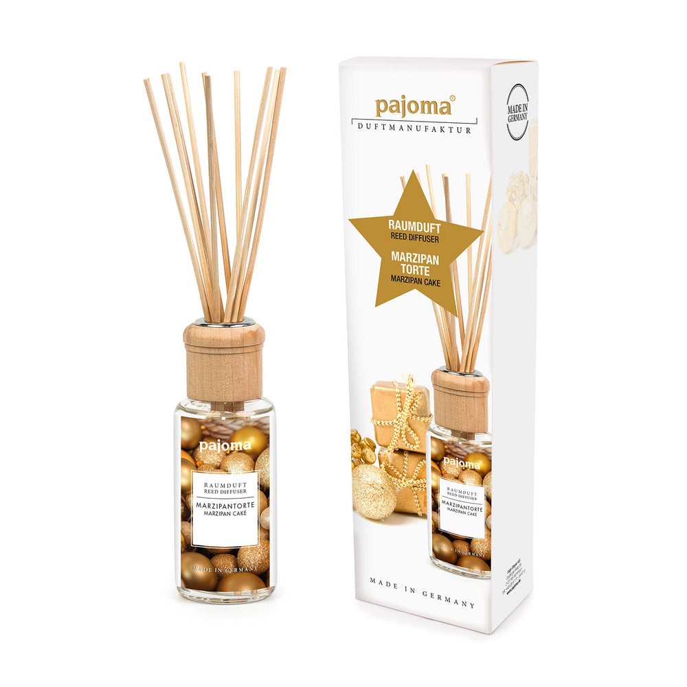 pajoma® Raumduft 100 ml inkl. Duftstäbchen, Marzipan Torte 100 ml