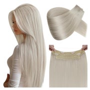 Extensions Echthaar Draht Platinblond 80g 40cm 40 cm-w 1-1-# 1 St