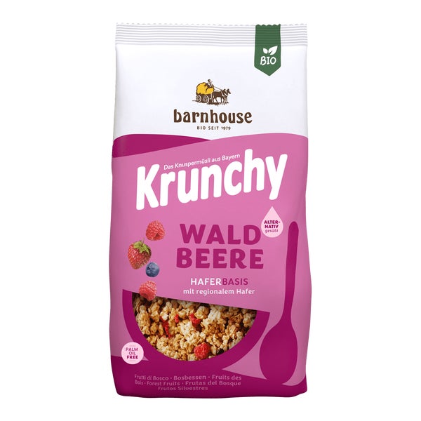 Barnhouse Bio Krunchy Pur Waldbeere 375 g