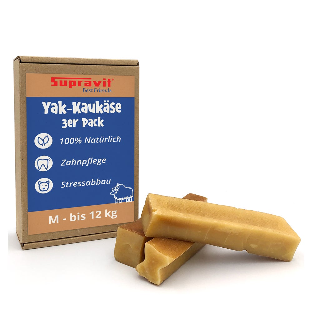 Supravit Yak Kaukäse - Größe M Hundekausnack 3 St