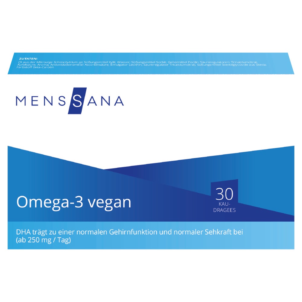 Omega-3 Vegan Kaudragees MensSana 30 St
