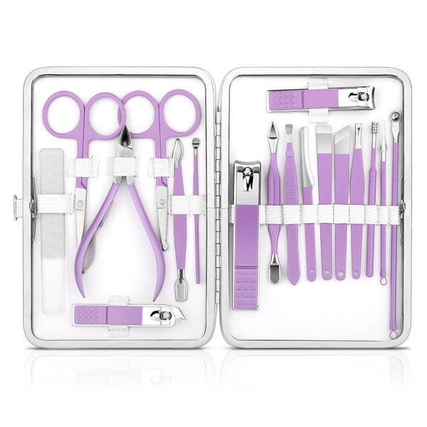 Professionelles Maniküre Pediküre Set 18-tlg. Nagelpflege We 1 St