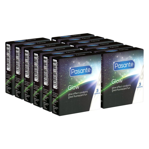 Pasante Glow Kondome leuchtend grün Vorteilspack 36 St (36 Kondome) 36 St