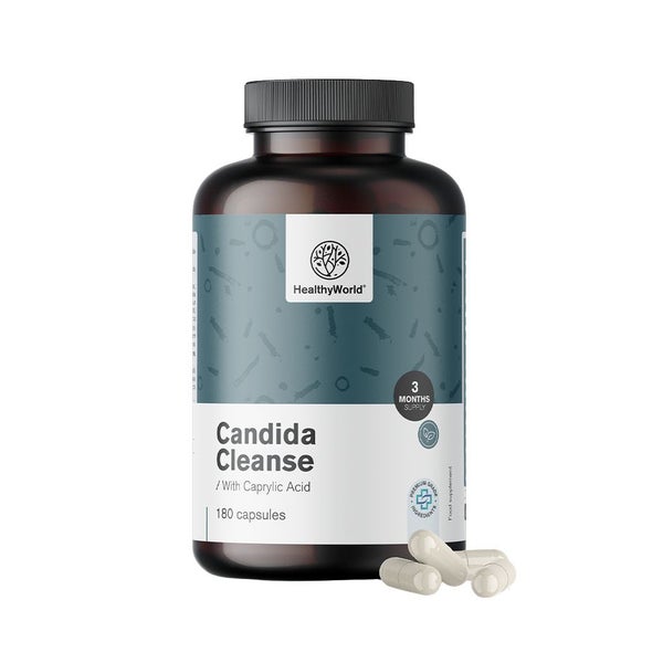HealthyWorld Candida Cleanse zur Unterstützung der Darm- und Vaginalflora 180 St