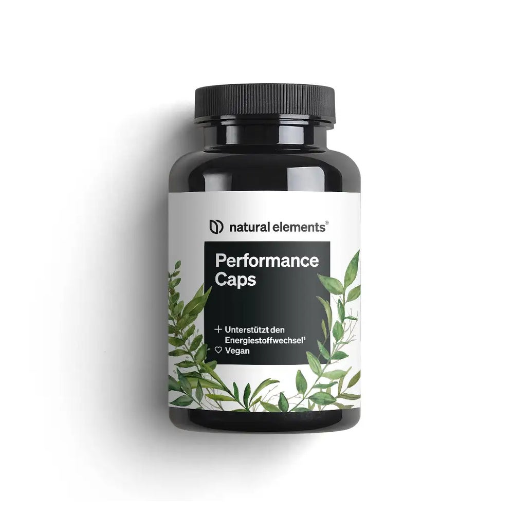 Performance Caps – 120 Koffein Kapseln mit Grüntee, Guarana & grüner Kaffeebohne – vegan, hochdosiert, ohne unnötige Zusätze – in Deutschland produziert & laborgeprüft 120 St