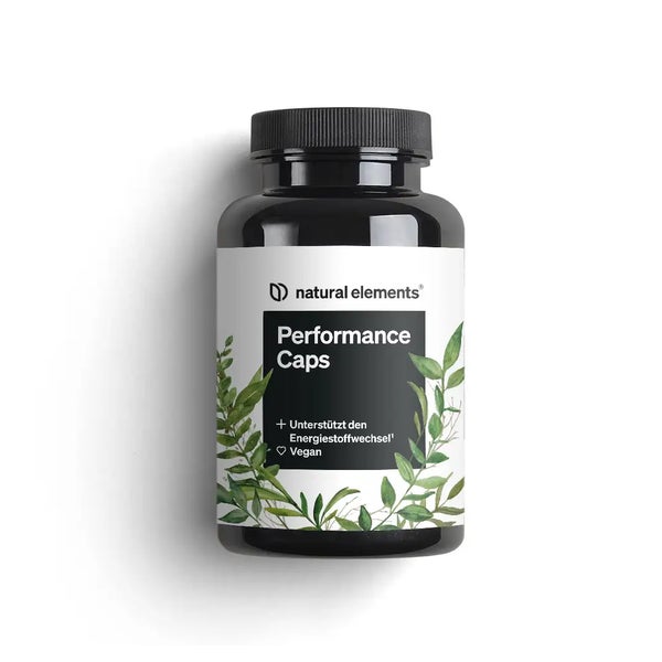 Performance Caps – 120 Koffein Kapseln mit Grüntee, Guarana & grüner Kaffeebohne – vegan, hochdosiert, ohne unnötige Zusätze – in Deutschland produziert & laborgeprüft 120 St