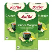 Yogi Tea - Grüner Morgen Bio Grüntee | 3 x 30,6g 3x17 St