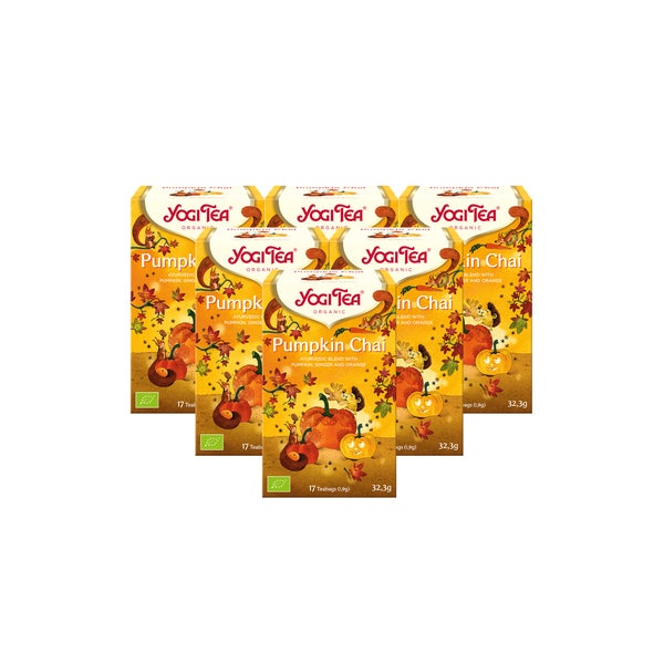 YOGI TEA - Pumpkin Chai Bio Gewürztee | 6 x 32,3g 6x17 St