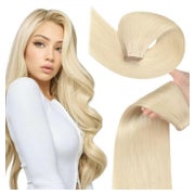 Tape Extensions Echthaar Remy Skin Weft Hellblond 60# 22inch 1 St