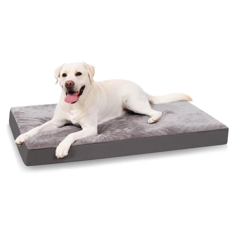 Hundebett Orthopädisch XXL Waschbar dunkelgrau L 111 x B 81 1 St