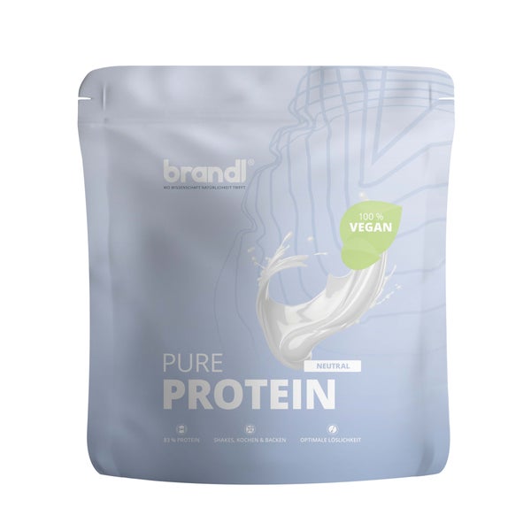 brandl® Premium Proteinpulver VEGAN Neutral | veganes Eiweißpulver mit neutralem Geschmack 1000 g