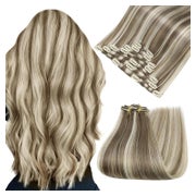 Extensions Clip in Echthaar Braun Blond 50cm 7pcs 1-10 cp #P 1 St