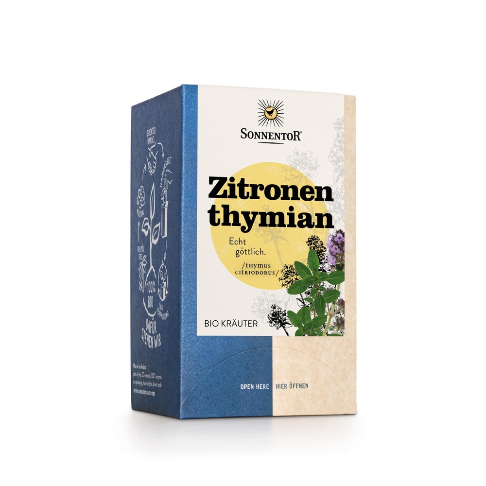 Zitronenthymian Bio Tee – Erfrischender Kräutertee in Doppelkammerbeuteln
