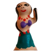 Scherzkondom «Hula Girl»: Handbemaltes Design, latex (1 Stück) 1 St