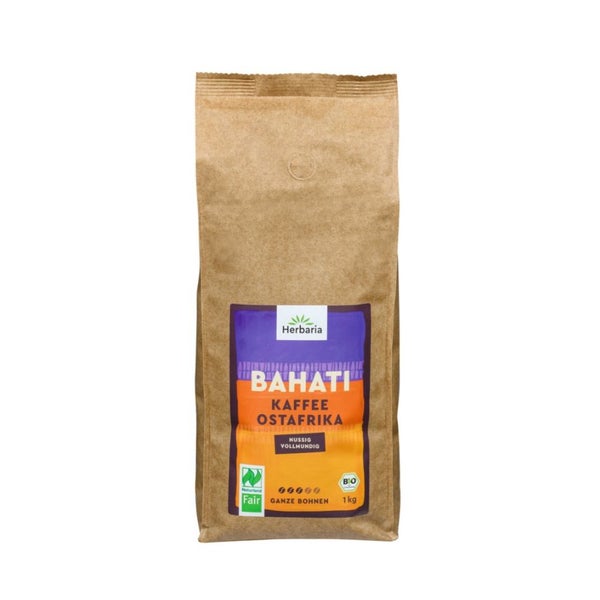 Herbaria Kaffee BAHATI ganze Bohne bio - Fair zertifiziert