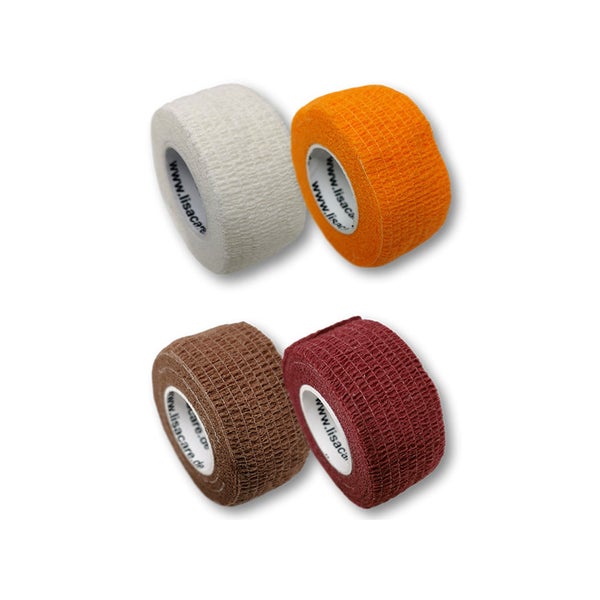 LisaCare Fingerpflaster 2,5cm x 4,5m - 4er Set Farbmix4 4 St