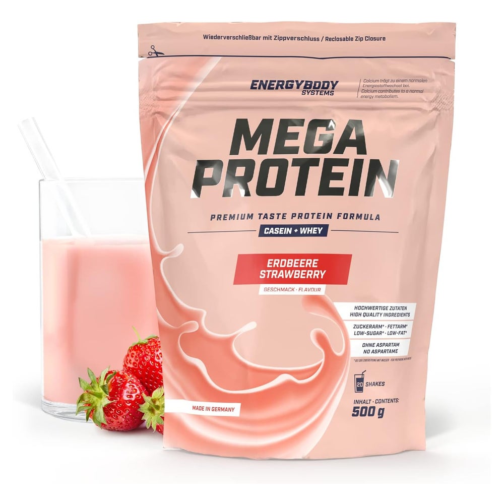 Energybody Systems Mega Protein Erdbeere 500 g