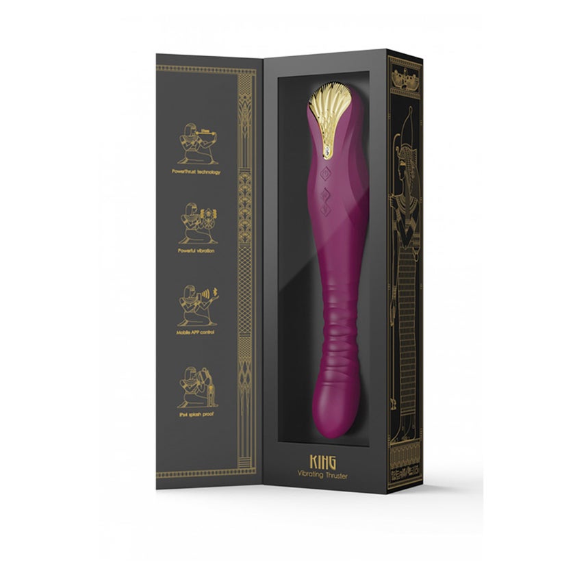 Zalo – Stoß Vibrator Turquoise Lila 1 St online kaufen