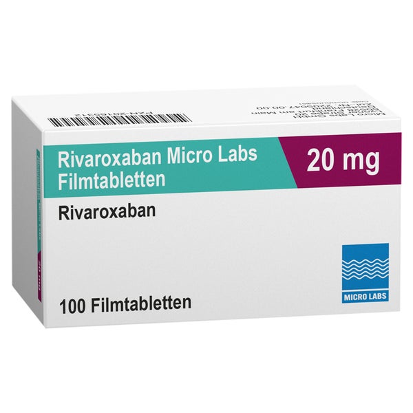Rivaroxaban Micro Labs 20 Mg Filmtabletten 100 St