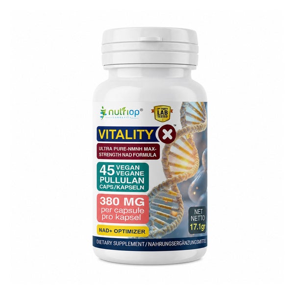 Nutriop® Vitality-X™ – NMNH & NAD+ Komplex (45 Kapseln) 45 St