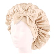 SOHO Makena Satin-Haube Beige - Schonende Schlafhaube für alle Haartypen