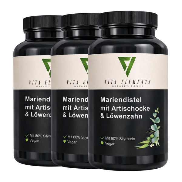 Vita Elements Mariendistel mit Artischocke & Löwenzahn Kapseln 120 St