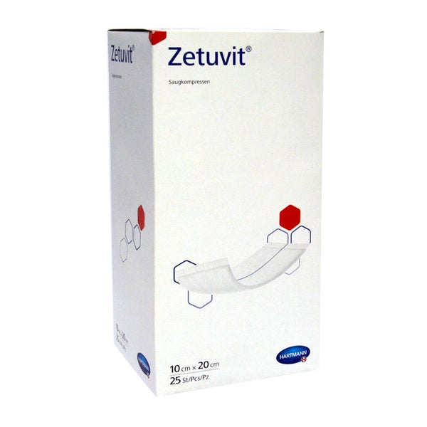 Zetuvit Saugkompressen Steril 10x20 cm 25 St